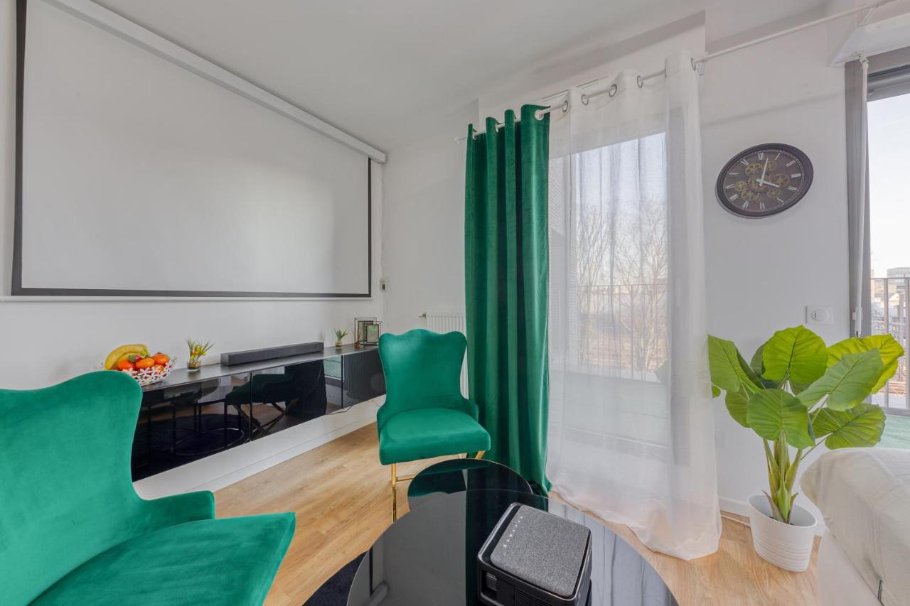 Cinema Moon Luxury - Gare 3Min - Proche Paris Appartement Massy  Buitenkant foto